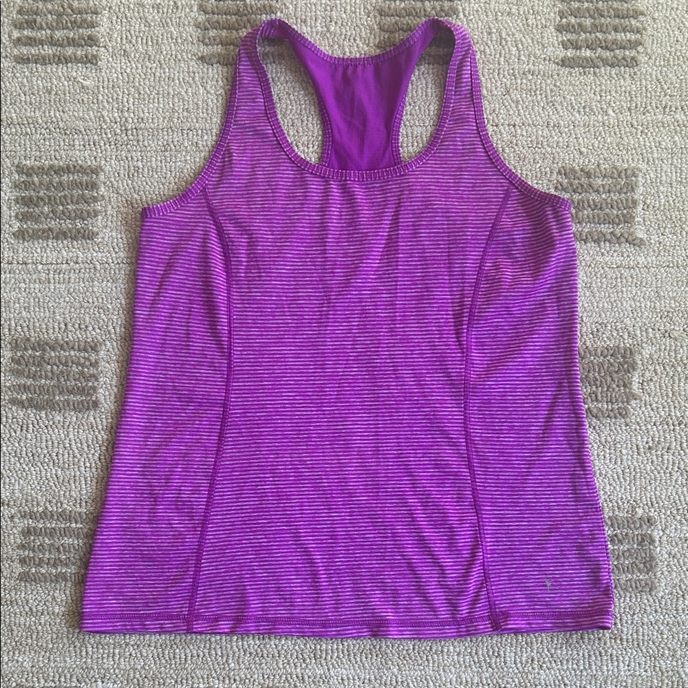 ✨5 for $15✨ Danskin Striped Purple Racerback Active Tank Top